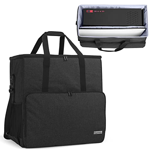 CURMIO Reisetasche für Desktop Computer und Monitor, Tragetasche für Computer PC-Gehäuse, Tastatur, Kabel und Maus, PC und Display Tasche für Gamer/Multimedia/Büro, (NUR MIT Tasche), Schwarz von CURMIO