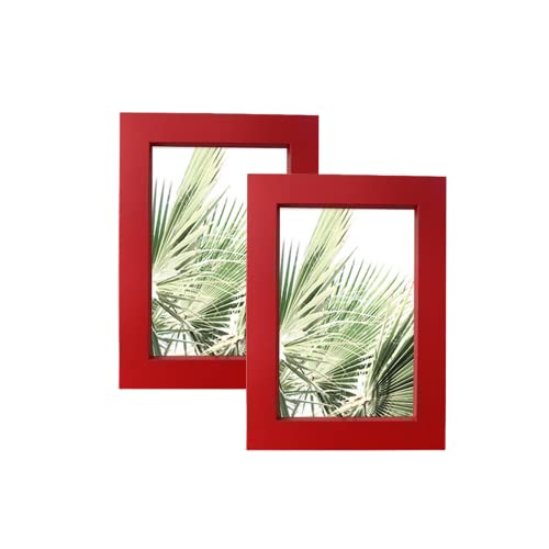 CURTEK Bilderrahmen mit abnehmbarem Kissen, 12,7 x 17,8 cm, Rot, 2 Stück CURTEK Bilderrahmen mit abnehmbarem Kissen, 12,7 x 17,8 cm, Rot, 2 Stück von CURTEK