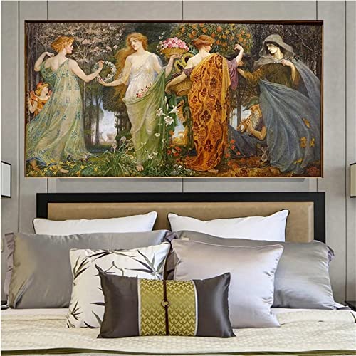 Diamond Painting Europa Frau Bilder 70x100cm 5D Diamont Painting Set, Diamant Painting Kinder Mädchen DIY Diamond Dots Crystal Art Malen Nach Zahlen Erwachsene für Aesthetic Room Decor Geschenk Z-3443 von CURTEK