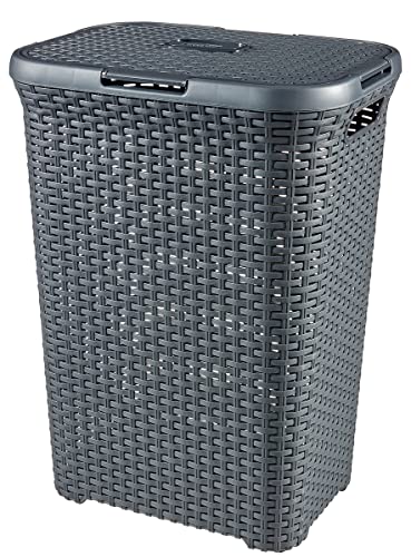 Curver 00707-308-01 Wäschebox Style, 60 L, anthrazit von Curver