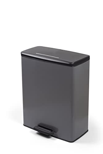 Curver Deco Bin Papierkorb - 65L - Rechteckig - Cool Grey von Curver