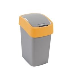 CURVER Abfallbehälter Flip B, 25 L, Silber/orange von Curver