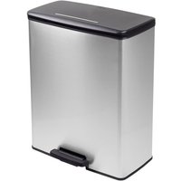 [GEBRAUCHT] Curver Deco Bin Slim 254610 Mülleimer 65 L 480 X 615 X 280 Mm Silber Eimer M823 B-Ware von CURVER