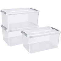 Curver - gebraucht] Kunststoffbox Handy Geschlossen Stapelbar 40 x 29 x 60 3 St. Transparent B-Ware von CURVER