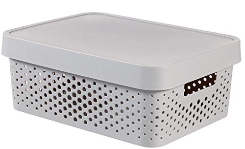 Luftdurchlässiger Behälter INFINITY 11L mit Deckel von Curver