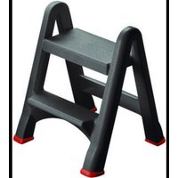 [NEUWERTIG] B-Ware Curver 155160 Klapptritt Anthrazit Rot 3.22kg Leiter Gerüst Treppe Tritt Schwarz von CURVER