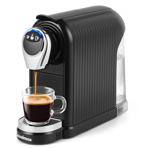 CUSIMAX Kapsel-Kaffeemaschine 19-Bar Espressomaschine Kompatibel mit Nespresso Original, Automatischer Kapselauswurf & Aufbewahrung, 3 Tassengrößen, 0,8 Liter, Energiesparmodus CUSIMAX Kapsel-Kaffeemaschine 19-Bar Espressomaschine Kompatibel mit Nespresso Original, Automatischer Kapselauswurf & Aufbewahrung, 3 Tassengrößen, 0,8 Liter, Energiesparmodus von CUSIMAX