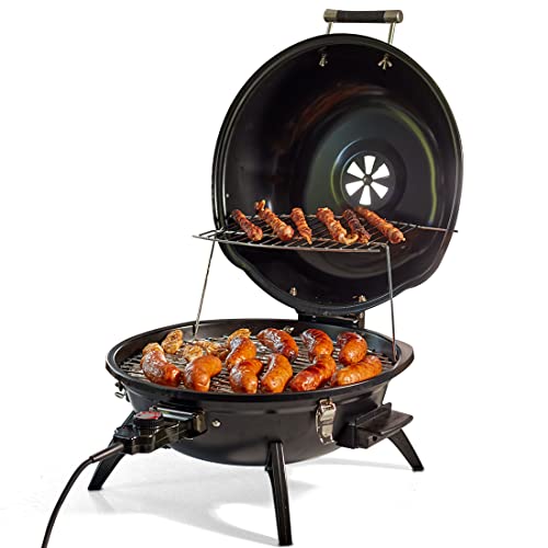 CUSIMAX Elektrogrill Tischgrill, für Innen- & Außennutzung, Balkon, Garten & Küche, 1600W Tragbarer Elektro-Tischgrill mit Deckel und Regulierbare Temperatur, Antihaftbeschichtung CUSIMAX Elektrogrill Tischgrill, für Innen- & Außennutzung, Balkon, Garten & Küche, 1600W Tragbarer Elektro-Tischgrill mit Deckel und Regulierbare Temperatur, Antihaftbeschichtung von CUSIMAX