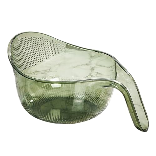 CUSROS Salatbehälter, multifunktionaler Ablaufkorb, multifunktionaler Abfluss mit Griff, dick, stabil, große Kapazität, hohl, transparent, Obst, Gemüse, Grün CUSROS Salatbehälter, multifunktionaler Ablaufkorb, multifunktionaler Abfluss mit Griff, dick, stabil, große Kapazität, hohl, transparent, Obst, Gemüse, Grün von CUSROS