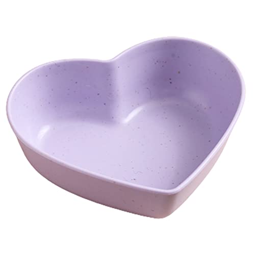 CUSROS Soßenschale, herzförmig, Gewürzschale, Snack-Servierschale für Hochzeit, Valentinstag, Esszimmer, violettes Herz von CUSROS