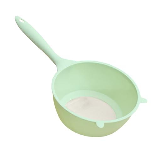 Gemüse Obst Sieb Reis Waschen Sieb Praktisch Langlebig Feines Loch Design Gemüse Obst Waschen Sieb für Zuhause Küche Quinoa Waschen Sieb Grün L von CUSROS