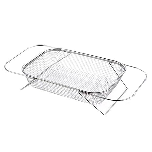 Sink Drainer Basket Stainless Steel Colander Strainer Basket Over The Sink Dish Drainer Plate Rack Extendable Dish Drying Rack Basket Filter Draining Rack for Fruits Vege L Sink Drainer Basket Stainless Steel Colander Strainer Basket Over The Sink Dish Drainer Plate Rack Extendable Dish Drying Rack Basket Filter Draining Rack for Fruits Vege L von CUSROS