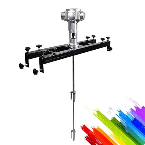 CUTANGELAR Automatischer Farbmischer, Pneumatischer IBC Tank Rührer, Variable Geschwindigkeit 0-2500 U/min, Mischkapazität 1000L, Ideal für Farb, Tinte und Chemie Industrien.(Small 5Cylinder) von CUTANGELAR