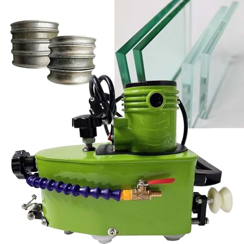 CUTANGELAR Elektrischer Kantenschleifer, 800 W Elektrischer Glaskantenpolierer, Handschleifmaschine, 8000 U/min, Geräuscharmes,für Heimwerkerarbeiten, Geraden Kanten Von Marmor(Green) von CUTANGELAR