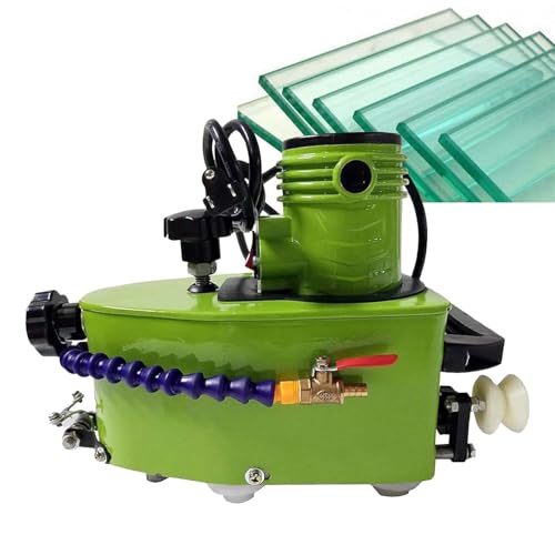 CUTANGELAR Hand-Glasschleifer mit 800 W für Verschiedene Materialien, Kantenpoliermaschine mit 8000 U/min, für Marmor, Keramik, geräuscharmes Axiallüftungsdesign, Rund-/Geradpolierer.(Green) von CUTANGELAR