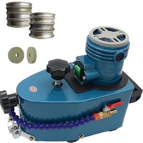 CUTANGELAR Hand-Glasschleifmaschine, All-in-One-Glasschleifmaschine mit 800 W, 8000 U/min, Diamantscheiben für Ebene, abgerundete Ecken auf Acryl und Marmor.Polieren.(Blue) von CUTANGELAR
