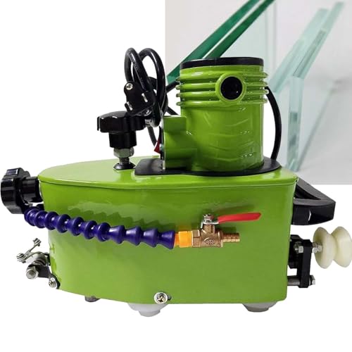 CUTANGELAR Hand-Glasschleifmaschine, All-in-One-Glasschleifmaschine mit 800 W, 8000 U/min, Diamantscheiben für Ebene, abgerundete Ecken auf Acryl und Marmor.Polieren.(Green) von CUTANGELAR