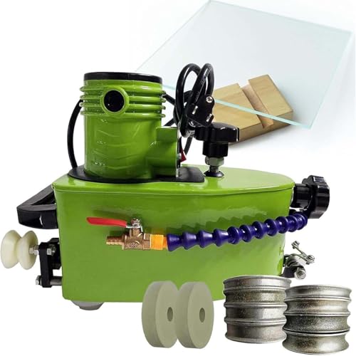 CUTANGELAR Handschleifmaschine für Gl-as, professionelle 800-W-Glaskantenschleifmaschine, tragbarer Glaskantenpolierer mit 8000 U/min, für Acryl, Marmor, Fliesen, DIY-Bastelprojekte(Green) von CUTANGELAR