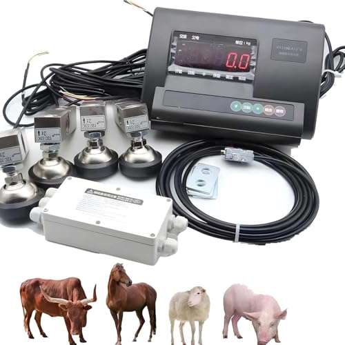 CUTANGELAR Hochpräzise Bodenwaage mit Lastanzeige für Vieh, Präzisionsplattform,Ideale 5000 kg/11023 lbs 4-adrigem Anschlusskasten, Tierwaage für Rinder, Schafe, Schweine und Ziegen CUTANGELAR Hochpräzise Bodenwaage mit Lastanzeige für Vieh, Präzisionsplattform,Ideale 5000 kg/11023 lbs 4-adrigem Anschlusskasten, Tierwaage für Rinder, Schafe, Schweine und Ziegen von CUTANGELAR