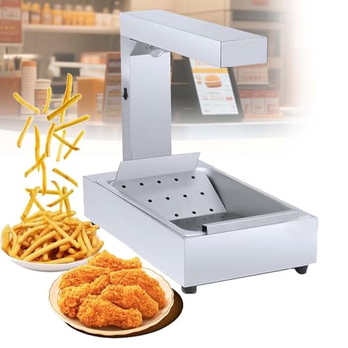 CUTANGELAR Mehrzweck-Speisenwärmer – 1000-W-Edelstahl-Wärmer mit hygienischer Abtropffläche Cafeteria-Speisenwärmer, für Pommes Frites, Burger und Snacks (795 × 445 × 210 mm) von CUTANGELAR