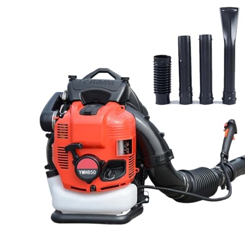 CUTANGELAR Multifunktionaler 125cc 4-Takt Rucksack Bläser, Leistungsstarke 6kW Leistung, 10000 U/min, Geeignet Für Ganzjährige Verwendung Inklusive Schneeräumung Und Laubblasen.(Red) von CUTANGELAR