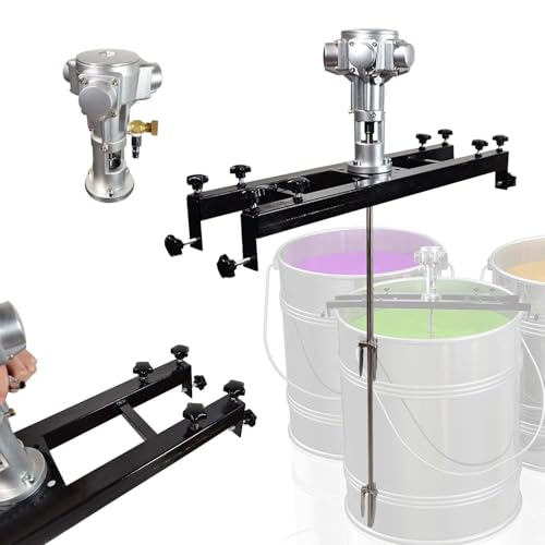 CUTANGELAR Pneumatische Mischmaschine, Automatischer IBC Luftrührer, Motorleistung 1/2HP 3/4HP 1HP, Mischkapazität 1000L, Enthält verstellbare Halterung, für Farbe und Chemikalien.(Large 5Cylinder) von CUTANGELAR