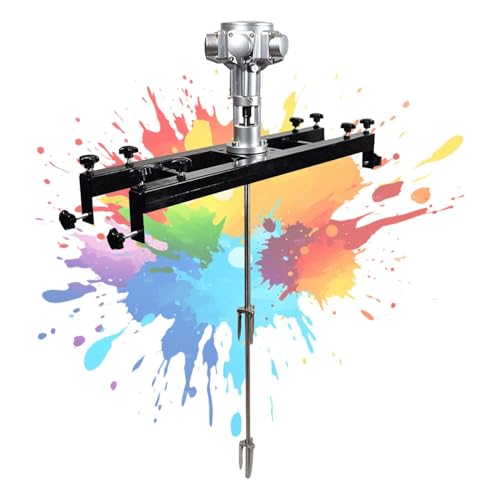 CUTANGELAR Tank Mischmaschine, Hochfester Pneumatischer Rührer, Motoroptionen mit 3 oder 5 Zylindern, 1000L Trommelmischer, Edelstahlwelle und Klingen, für Farbe und Beschichtung.(Small 5Cylinder) von CUTANGELAR