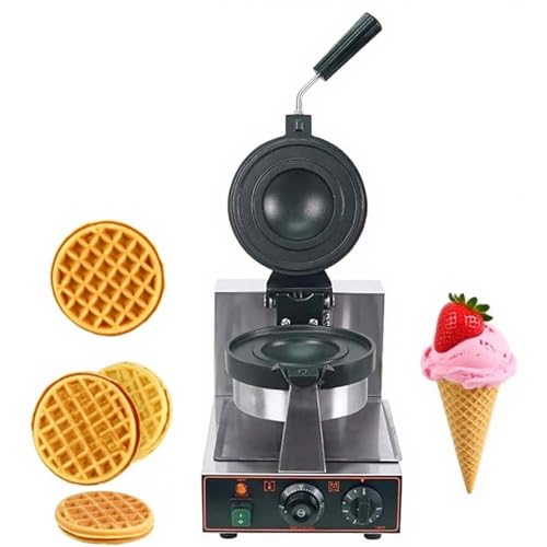 CUTANGELAR UFO-Burger-Waffeleisen für den gewerblichen Gebrauch: Elektrische Eiscreme-Sandwichpresse mit zwei Köpfen und 180° drehbaren Restaurants und Frühstückslokale.(Single Head) von CUTANGELAR