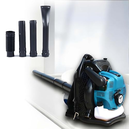 CUTANGELAR Upgrade 125cc 4-Takt Rucksack Laubbläser, Starker Luftstrom Für Gartenreinigung, Geringer Verbrauch, Für Effizientes Entfernen Von Laub Und Schnee In Großen Gärten.(Blue) von CUTANGELAR