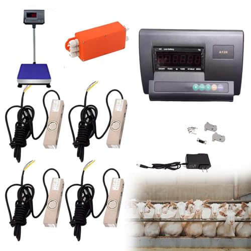 CUTANGELAR Viehwaage, Hochpräzises Viehwaagen-Set, Logistik-Elektronische Waage mit Sensor und Anschlusskasten, Wägezellen aus legiertem Stahl,für Tiere Ziege Schweine Pferd Schaf CUTANGELAR Viehwaage, Hochpräzises Viehwaagen-Set, Logistik-Elektronische Waage mit Sensor und Anschlusskasten, Wägezellen aus legiertem Stahl,für Tiere Ziege Schweine Pferd Schaf von CUTANGELAR