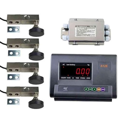 CUTANGELAR Viehwaagen-Set, 5000 kg/1100 lbs Stahlträger-Druckkraft-Wägezellen-Bodenwaage, 4 Wägezellen, für Rinder, Ziegen, Schweine, Pferde, Schafe mit Wiegeanzeige CUTANGELAR Viehwaagen-Set, 5000 kg/1100 lbs Stahlträger-Druckkraft-Wägezellen-Bodenwaage, 4 Wägezellen, für Rinder, Ziegen, Schweine, Pferde, Schafe mit Wiegeanzeige von CUTANGELAR