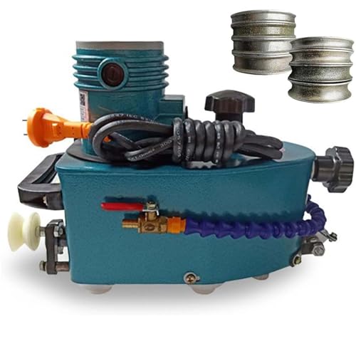 CUTANGELAR XHand-Glasschleifmaschine, Präzisions-Glasfasenmaschine mit 800 W, elektrischer Kantenschleifer mit 8000 U/min, geräuscharmer Motor, zum Schleifen gerader, runder Fasenkanten.(Blue) von CUTANGELAR