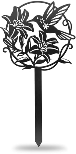 CUTHOLLOW Kolibri Metall-Pflanzenstecker für den Außenbereich, wasserdicht, 30 cm niedliche Gartenetiketten für Kräuter & Gemüse, Bauernhaus-Gewächshaus-Dekoration – Lustige Gartengeschenke CUTHOLLOW Kolibri Metall-Pflanzenstecker für den Außenbereich, wasserdicht, 30 cm niedliche Gartenetiketten für Kräuter & Gemüse, Bauernhaus-Gewächshaus-Dekoration – Lustige Gartengeschenke von CUTHOLLOW