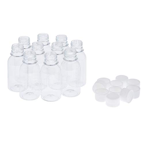CUTICATE 10 x Skala Leerflasche Kunststoffflasche Plastikflasche Flasche leer Liquidflasche zum Befüllen, 100ml / 150ml Auswählbar - 100 ml von CUTICATE