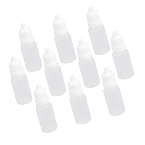 CUTICATE 10stk Pipettenflaschen Pipettenflasche Kunststoff Für Augentropfen Lab Liquid - 10ml von CUTICATE