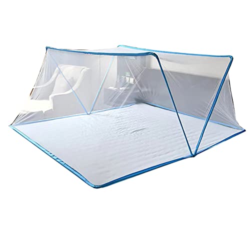 Schlafzimmer Faltbares Moskitonetz, Sommer-Moskitozelt für Kinder und Erwachsene, Studentenwohnheim Betthimmel Einzelbett Größe 190 X 80 X 80 cm,Blue,190x135x80cm Schlafzimmer Faltbares Moskitonetz, Sommer-Moskitozelt für Kinder und Erwachsene, Studentenwohnheim Betthimmel Einzelbett Größe 190 X 80 X 80 cm,Blue,190x135x80cm von CUTTE
