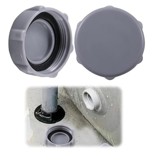 CUVZORA 2 Stück Pool Ablassventilkappe Ersatz, Pool Zubehör für 6H1158 und P01006, wasserdichte Abdichtung für P6H1158 und P01006, Perfekte Ersatzteile für Poolpumpe Ablaufkappe und Pool Ablassventil von CUVZORA