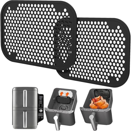 CUVZORA 2 Stück Spritzschutz Zubehör Kompatibel mit Ninja Double Stack XL SL400EU und SL300EU, Wiederverwendbarer Silikon Fettspritzschutz für Heißluftfritteuse, Airfryer Zubehör CUVZORA 2 Stück Spritzschutz Zubehör Kompatibel mit Ninja Double Stack XL SL400EU und SL300EU, Wiederverwendbarer Silikon Fettspritzschutz für Heißluftfritteuse, Airfryer Zubehör von CUVZORA