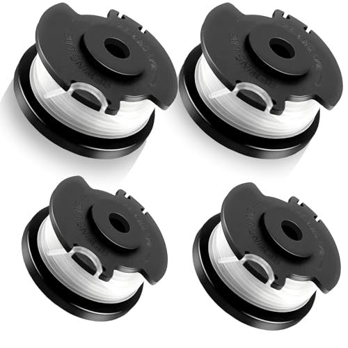 CUVZORA Ersatzspulen für Einhell GE-CT 18/28 Li – Hohe Qualität, 4,9 m Nylondraht, kompatibel mit GE-CT 18/260 Li und GE-CT 18/28 Li TC, einfache Installation (4 Spulen) von CUVZORA