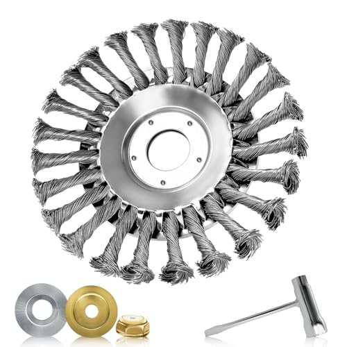 CUVZORA Metallbürste für Motorsense, Universal, mit Stahldraht, hohe Widerstandsfähigkeit, 150 x 25,4 mm, breite Kompatibilität und effiziente Leistung für Gärten und Bauernhöfe CUVZORA Metallbürste für Motorsense, Universal, mit Stahldraht, hohe Widerstandsfähigkeit, 150 x 25,4 mm, breite Kompatibilität und effiziente Leistung für Gärten und Bauernhöfe von CUVZORA