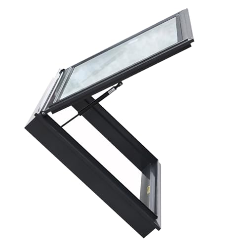 Dachausstieg Ausstiegsfenster Dachfenster Aussteiger Doppelschichtiges gehärtetes Glas Dachausstiegsfenster Ausstieg Dachausstieg Dachluke nach oben zu öffnen(78x98cm) von CUXAHO
