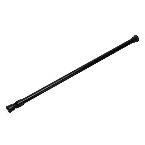 CUYT Spannstange, verstellbare Gardinenstange, schwarz, langlebig, teleskopisch, 40 – 70 Durchmesser 1,3 cm Thin Rod) von Fockety