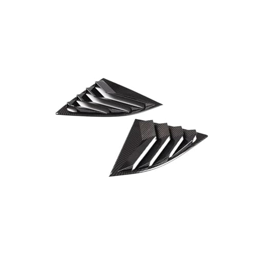CVAADV 2 STÜCKE Dreieckige Heckscheibe Außen ABS Shutter Deflector Dekoration Modifiziertes Zubehör Kompatibel mit Toyota GR Supra A90 2019-22(Carbon Fiber) von CVAADV