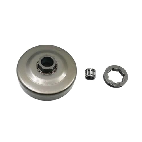 CVAADV 3/8 7T Pitch Kupplungstrommel Glocke Kettenrad Felge Käfiglager Kompatibel mit 365 362 371 372 XP Kettensäge CVAADV 3/8 7T Pitch Kupplungstrommel Glocke Kettenrad Felge Käfiglager Kompatibel mit 365 362 371 372 XP Kettensäge von CVAADV