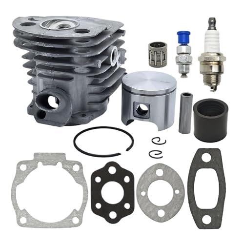CVAADV 46mm Zylinderkolbensatz Kompatibel mit 55 51 Mit Dekompressionsventil Ansaugmanschette Dichtung Nadellager Zündkerzensatz Kettensäge CVAADV 46mm Zylinderkolbensatz Kompatibel mit 55 51 Mit Dekompressionsventil Ansaugmanschette Dichtung Nadellager Zündkerzensatz Kettensäge von CVAADV