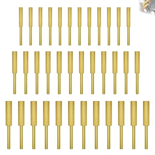 36 Stück Diamant Kettensägenschärfer, Kettensäge Schärfgerät Hohe Härte Kettensäge Schärfen mit 3 Verschiedene Größe 4mm 4.8mm 5.5mm für Kettensägen zum Schärfen und Schleifen 36 Stück Diamant Kettensägenschärfer, Kettensäge Schärfgerät Hohe Härte Kettensäge Schärfen mit 3 Verschiedene Größe 4mm 4.8mm 5.5mm für Kettensägen zum Schärfen und Schleifen von CVASNF