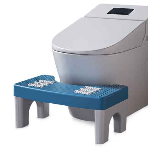 CVASNF Toilettenhocker Erwachsene, Anti-Rutsch Kackhocker Klohocker mit Massagerädern Tragbarer WC Hocker Toilette Linderung Von Blähbauch Verstopfung Blähungen CVASNF Toilettenhocker Erwachsene, Anti-Rutsch Kackhocker Klohocker mit Massagerädern Tragbarer WC Hocker Toilette Linderung Von Blähbauch Verstopfung Blähungen von CVASNF