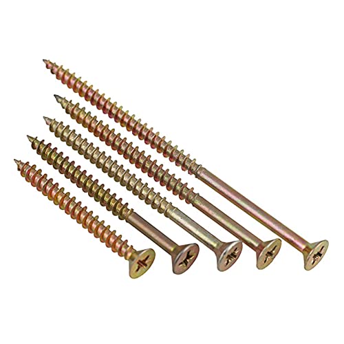 Quer Senkkopf Klopfen Holzschrauben Senkkopfschrauben Festpunkt Schnellbauschrauben M5 10pcs, 90mm (10ST), Einheitsgröße von CVBF