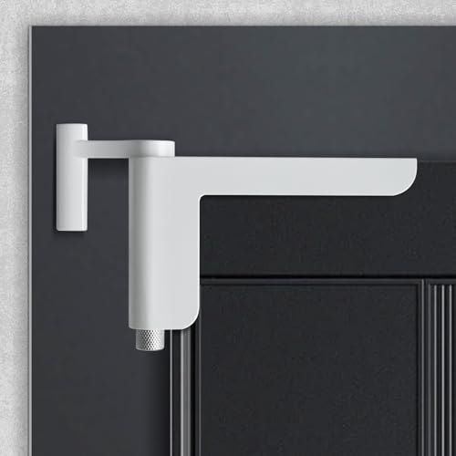 CVBUCKST Türschließer Automatischer, Türschließer ohne Bohren für leichte Innentüren, Schwammpolsterschutz für Zimmertüren, Ganzmetallische Produktion, Längere und leisere Lebensdauer (Weiß) von CVBUCKST