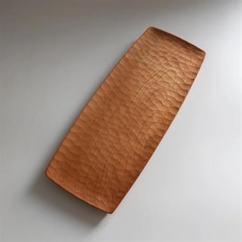 Teekannen und Kaffeegeschirr Reise-Teeset Handgeschnitztes Rechteckiges Serviertablett Aus Walnussholz Restaurant Schreibtischtablett Haushalt Lebensmittelteller Wohnzimmer Teeservice(Walnut 13x 25x 2 von CVCMGDGNEA